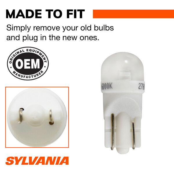 SYLVANIA 168 WHITE SYL LED Mini Bulb, 2 Pack, , hi-res