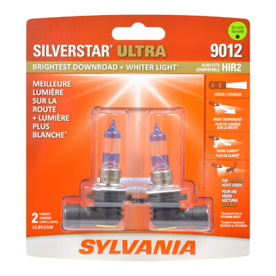SYLVANIA 9012 SilverStar ULTRA Halogen Headlight Bulb, 2 Pack
