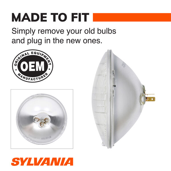 SYLVANIA H6024 Basic Sealed Beam Headlight, 1 Pack, , hi-res