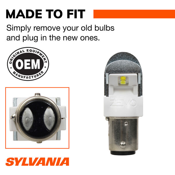 SYLVANIA 2357 WHITE ZEVO LED Mini, 2 Pack, , hi-res