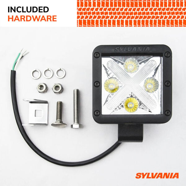 SYLVANIA Dual Mode 3 Inch LED Pod Cube - Flood - 2 pack, , hi-res