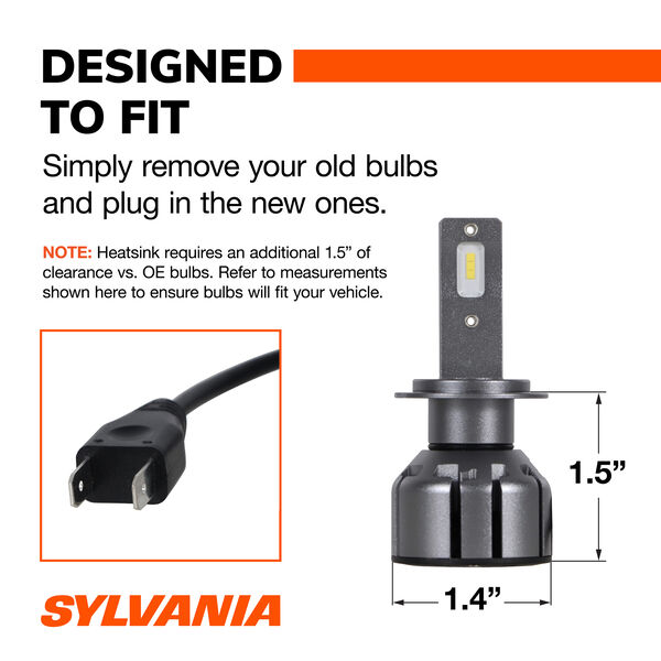 SYLVANIA H7 LED Ultra Powersports & Fog Bulb, 2 Pack, , hi-res