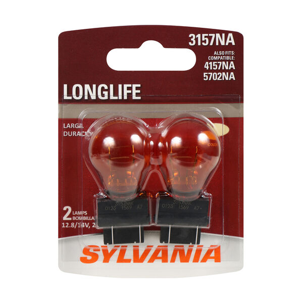 SYLVANIA 3157A Long Life Mini Bulb, 2 Pack, , hi-res