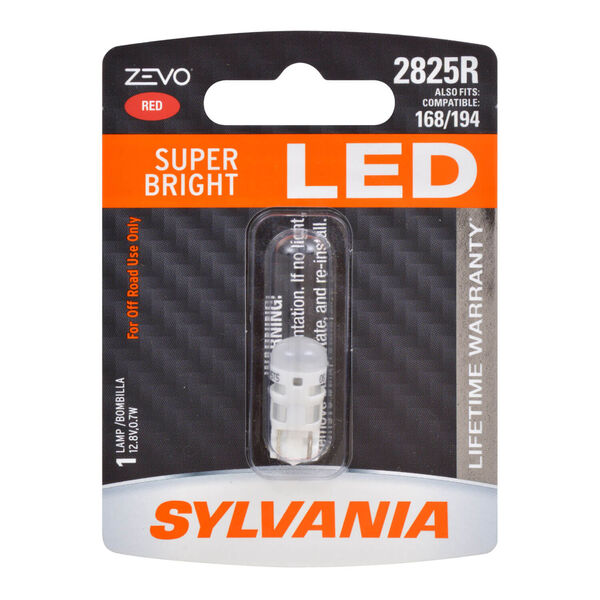 SYLVANIA 2825R RED ZEVO LED Mini, 1 Pack, , hi-res