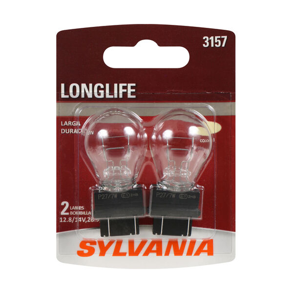 SYLVANIA 3157 Long Life Mini Bulb, 2 Pack, , hi-res