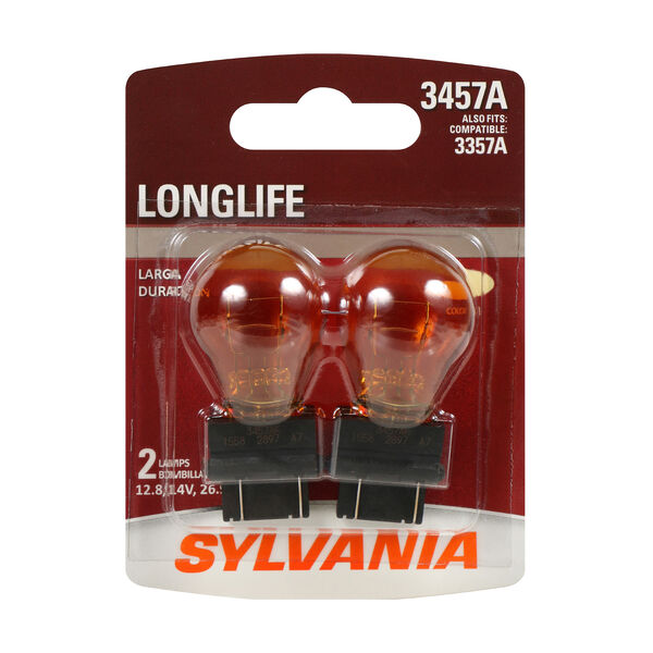 SYLVANIA 3457A Long Life Mini Bulb, 2 Pack, , hi-res