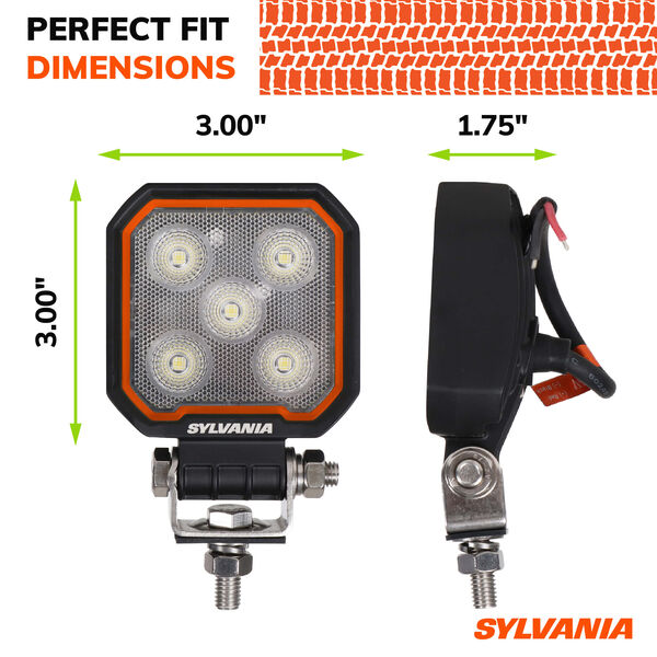 SYLVANIA Rugged 3 Inch LED Pod Cube - Flood, , hi-res