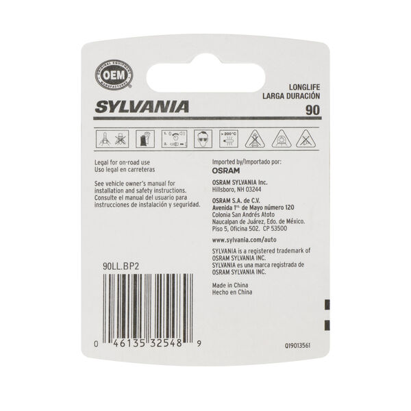 SYLVANIA 90 Long Life Mini Bulb, 2 Pack, , hi-res