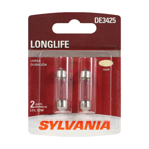 SYLVANIA DE3425 Long Life Mini Bulb, 2 Pack, , hi-res