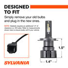 SYLVANIA 9003 LED Ultra Powersports & Fog Bulb, 2 Pack, , hi-res