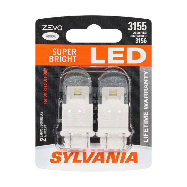 SYLVANIA 3155 WHITE ZEVO LED Mini, 2 Pack, , hi-res