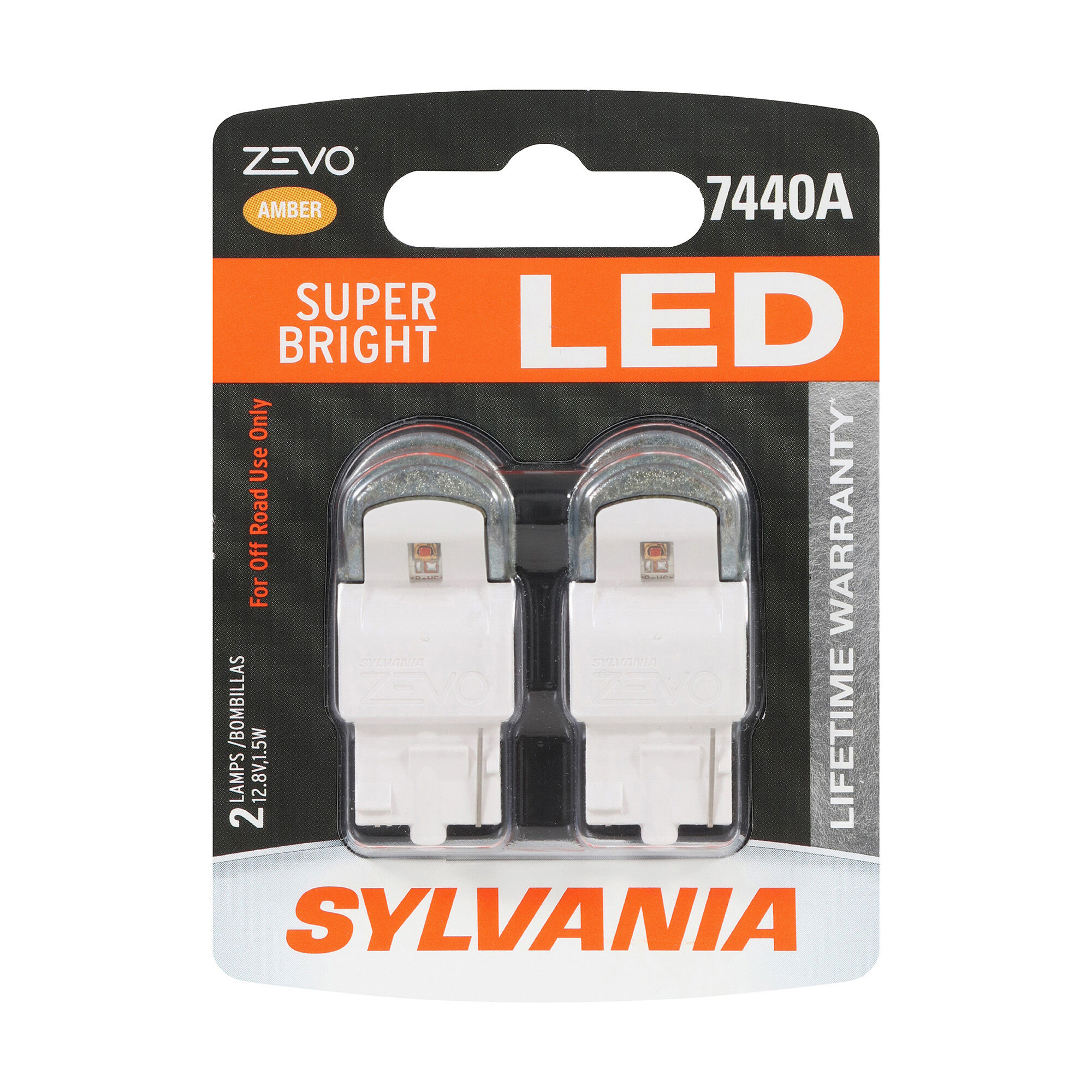 SYLVANIA ZEVO LED 7440 T20 White Bulb (2 Pack) – Bright LED Replacement