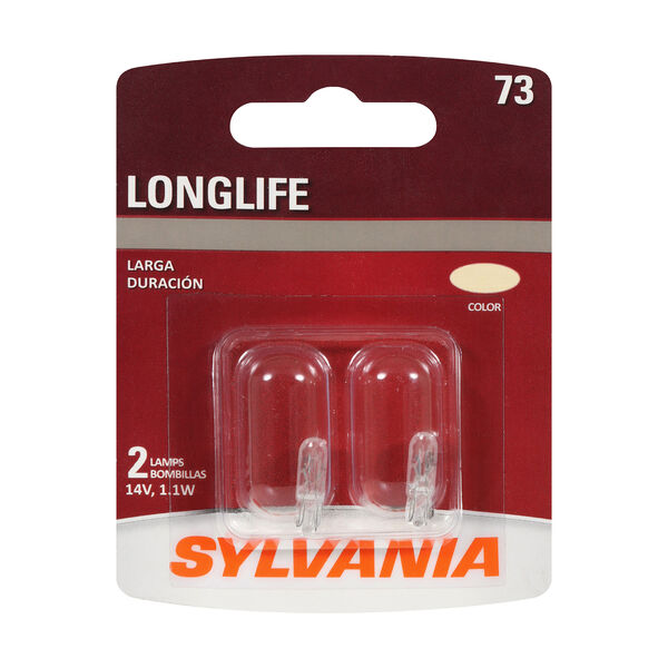 SYLVANIA 73 Long Life Mini Bulb, 2 Pack, , hi-res