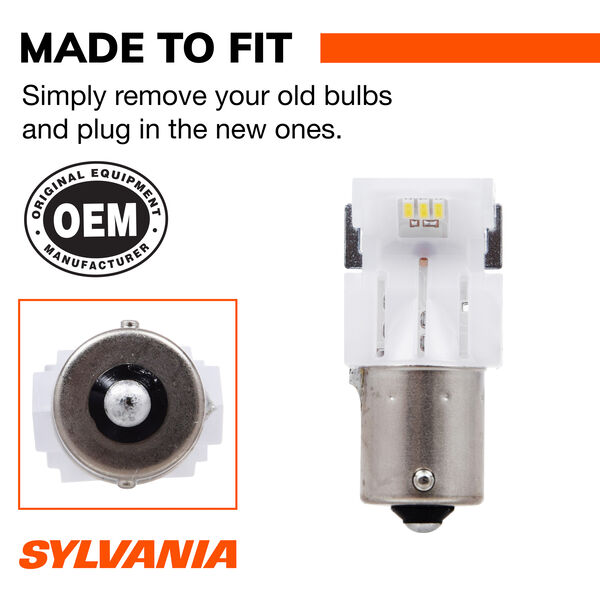 SYLVANIA 1141 WHITE SYL LED Mini Bulb, 2 Pack, , hi-res
