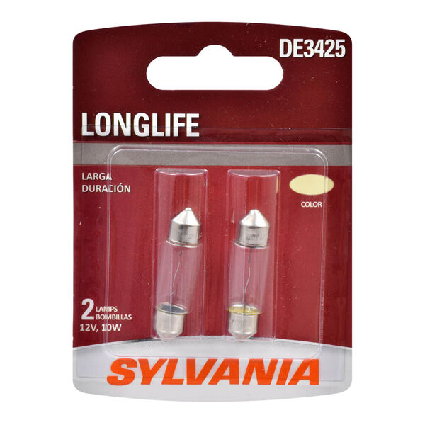 SYLVANIA DE3425 Long Life Mini Bulb, 2 Pack, , hi-res