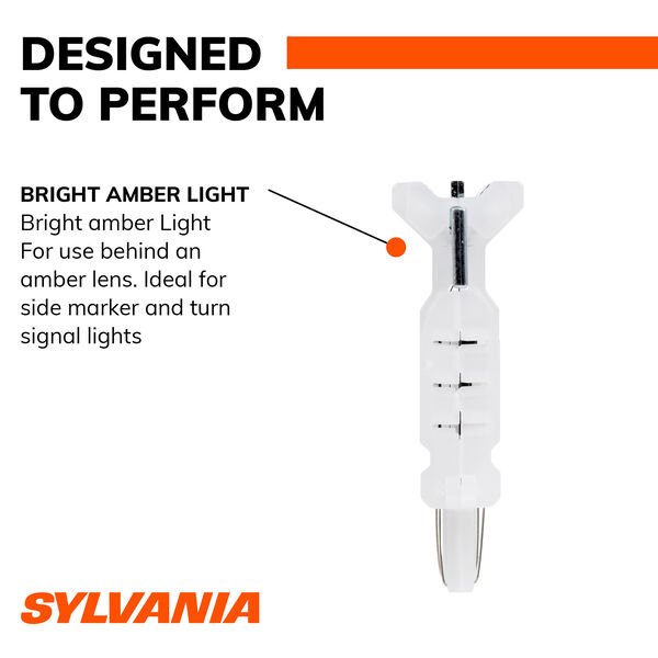 SYLVANIA 3157A AMBER SYL LED Mini Bulb Mini Bulb, 2 Pack, , hi-res