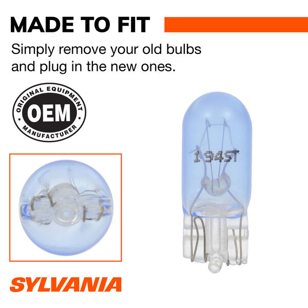 SYLVANIA 194 SilverStar Mini Bulb, 2 Pack, , hi-res
