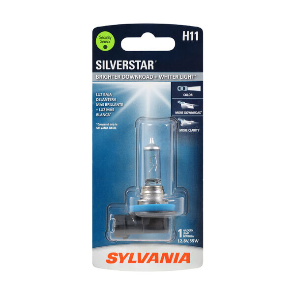 SYLVANIA H11 SilverStar Halogen Headlight Bulb, 1 Pack, , hi-res