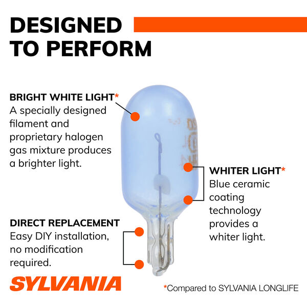 SYLVANIA 2825 SilverStar Mini Bulb, 2 Pack, , hi-res
