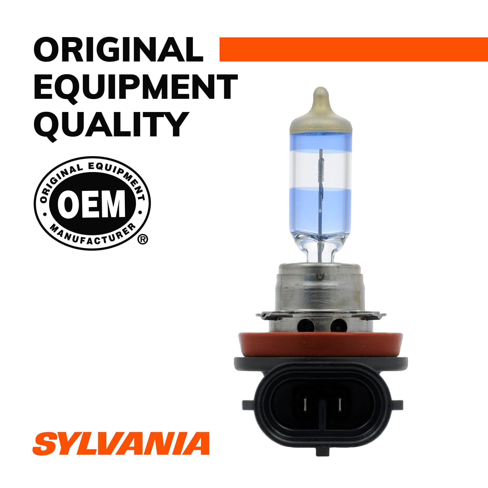 SYLVANIA H1 SilverStar Brighter Downroad with Whiter Light Low Beam and Fog Replacement Bulb High Performance Halogen Headlight Bulb High Beam Contains 2 Bulbs 