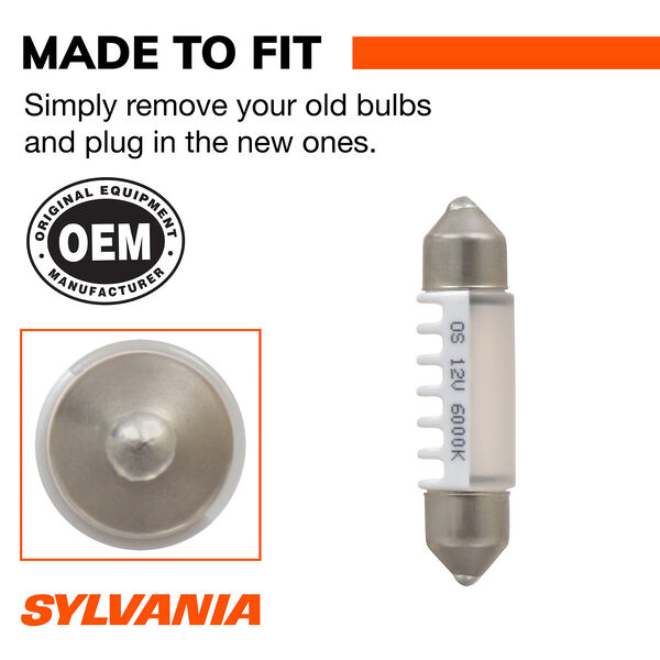 SYLVANIA DE3423 WHITE LED Mini Bulb, 1 Pack, , hi-res