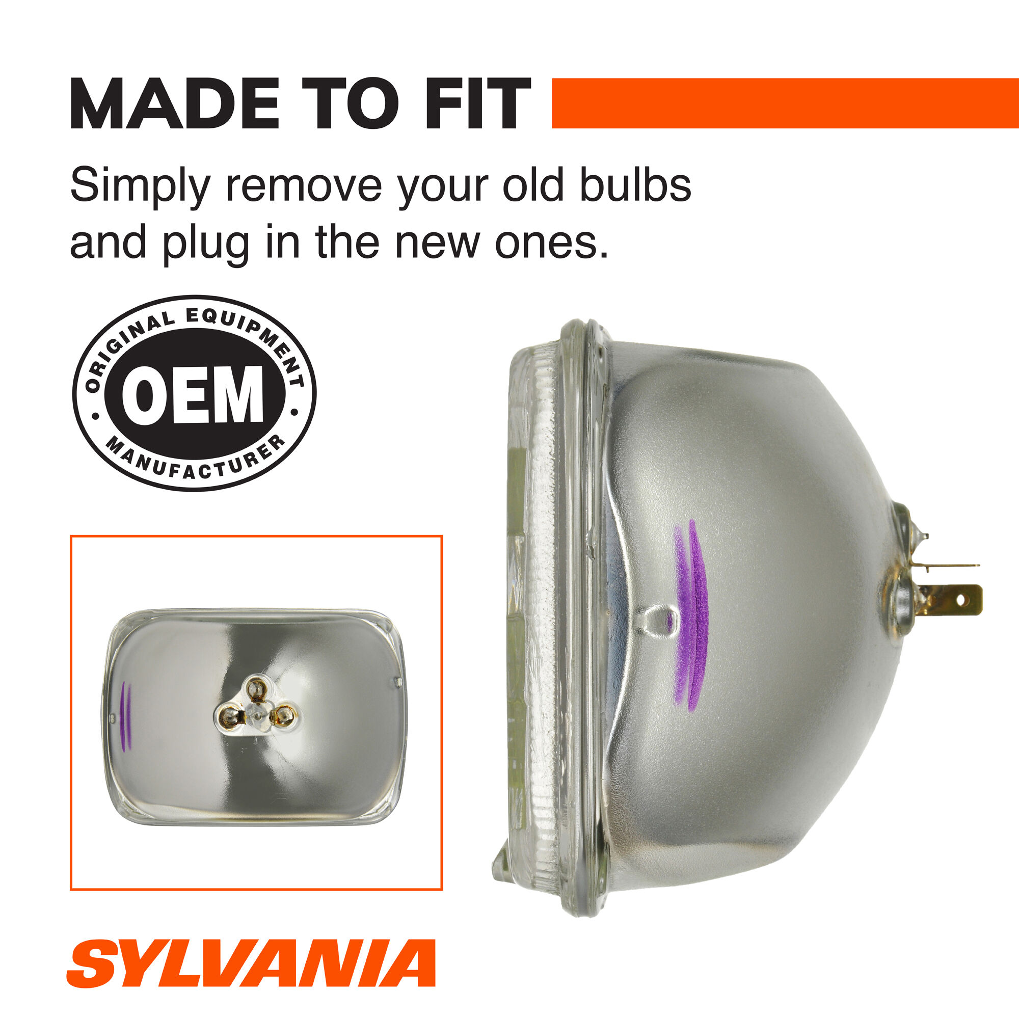 【PSA10】H6-56 ベジット SYLVANIA H6054 SilverStar Sealed Beam Headlight, 1 Pack