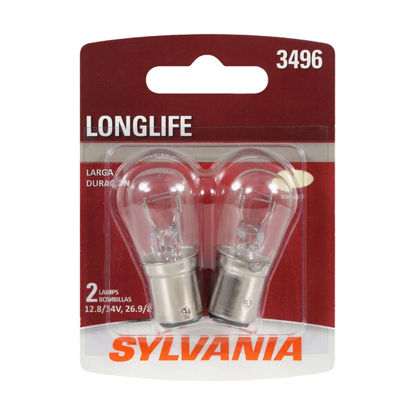 SYLVANIA 3496 Long Life Mini Bulb, 2 Pack, , hi-res