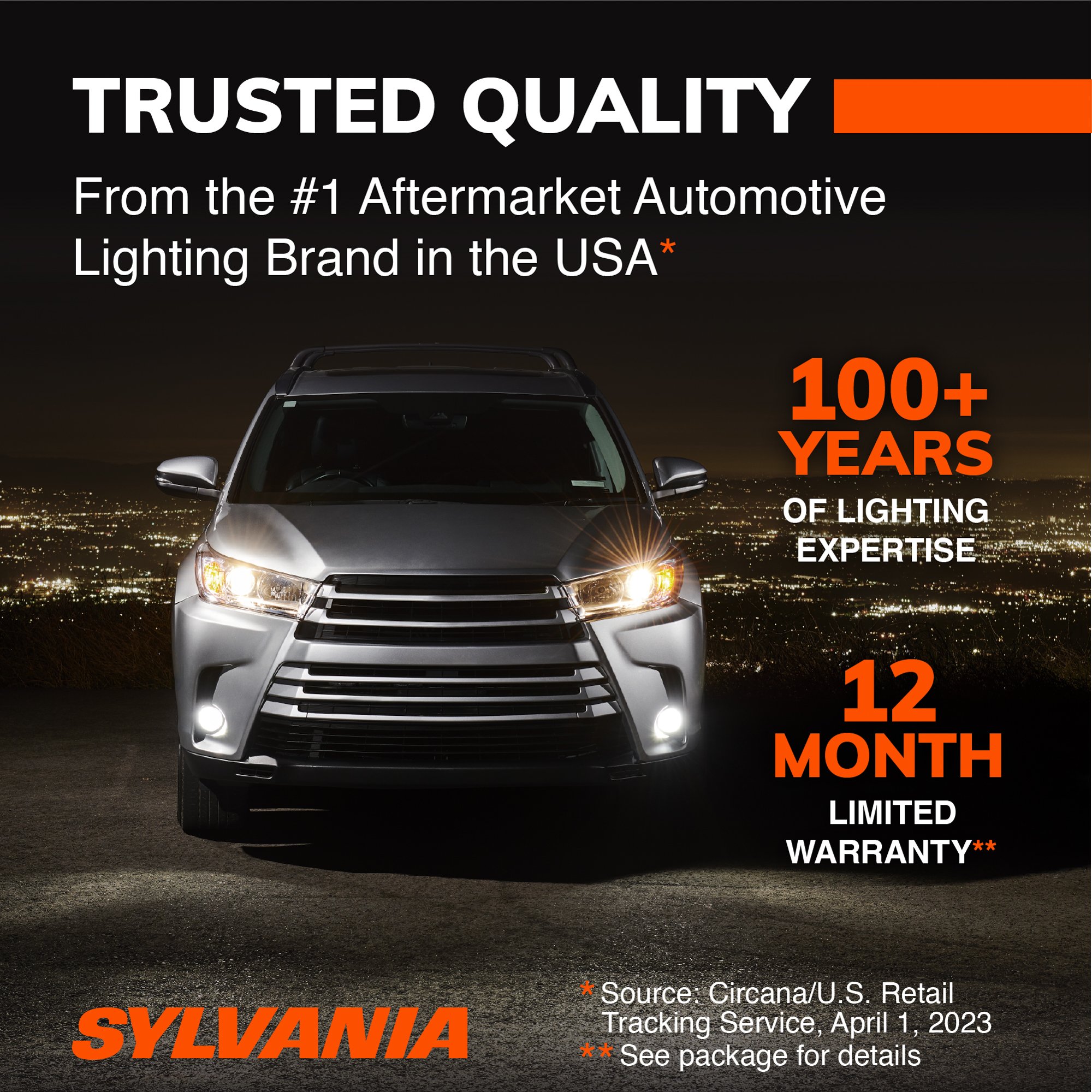 SYLVANIA H7 SilverStar ULTRA Halogen Headlight Bulb, 2 Pack