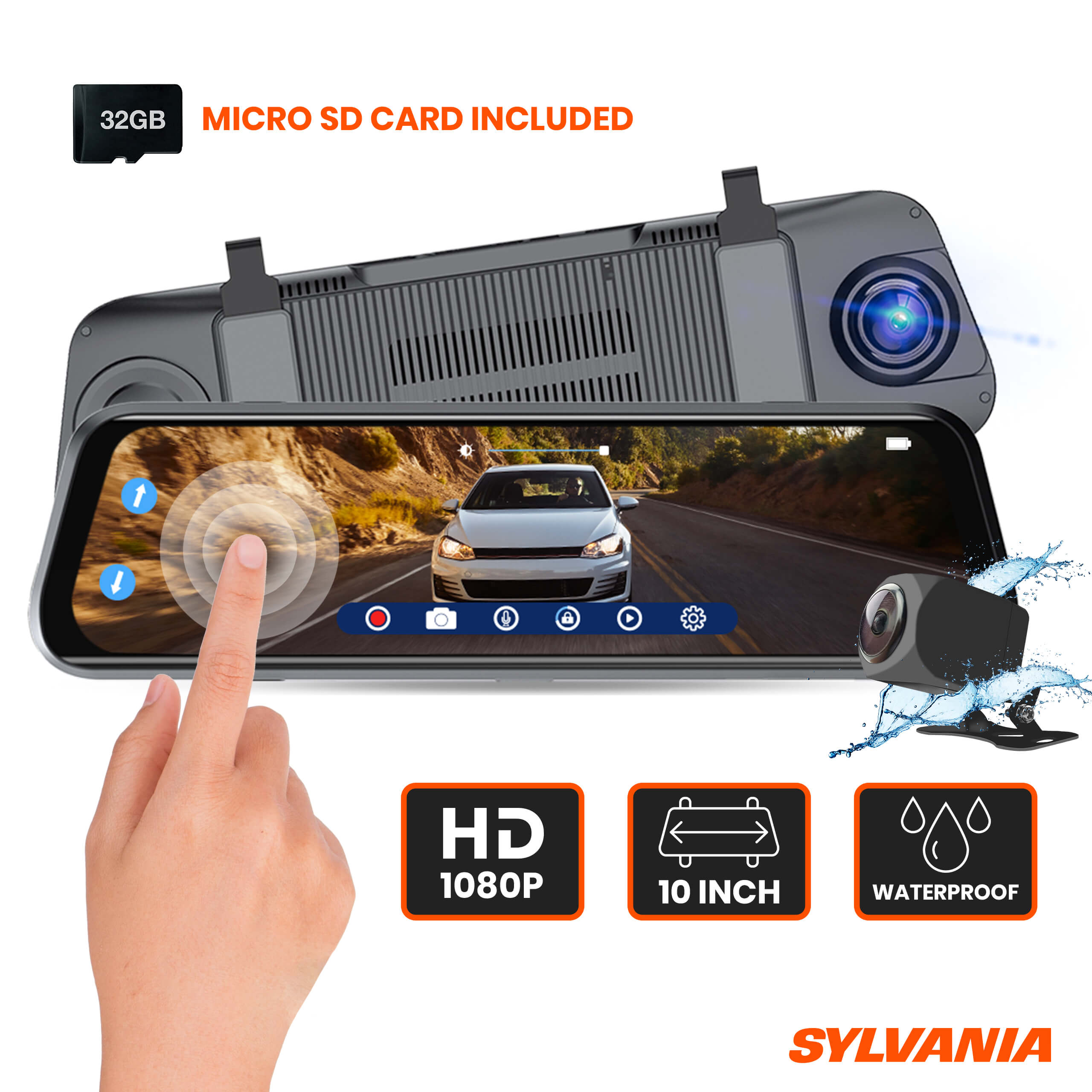 Hd rear view sales mirror camera