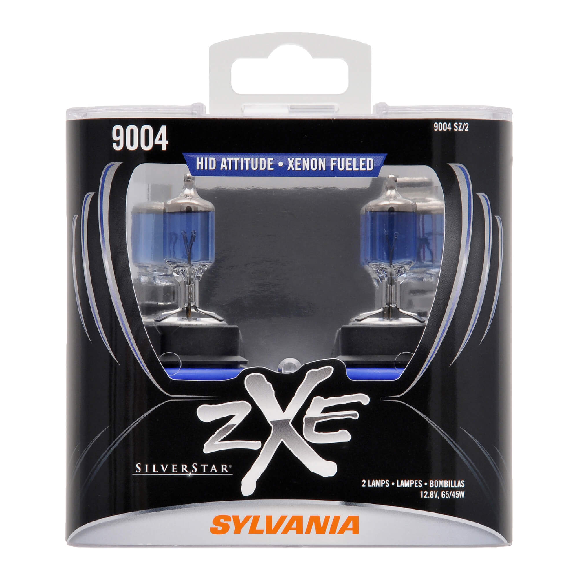 SYLVANIA 9004 SilverStar zXe Halogen Headlight Bulb, 2 Pack