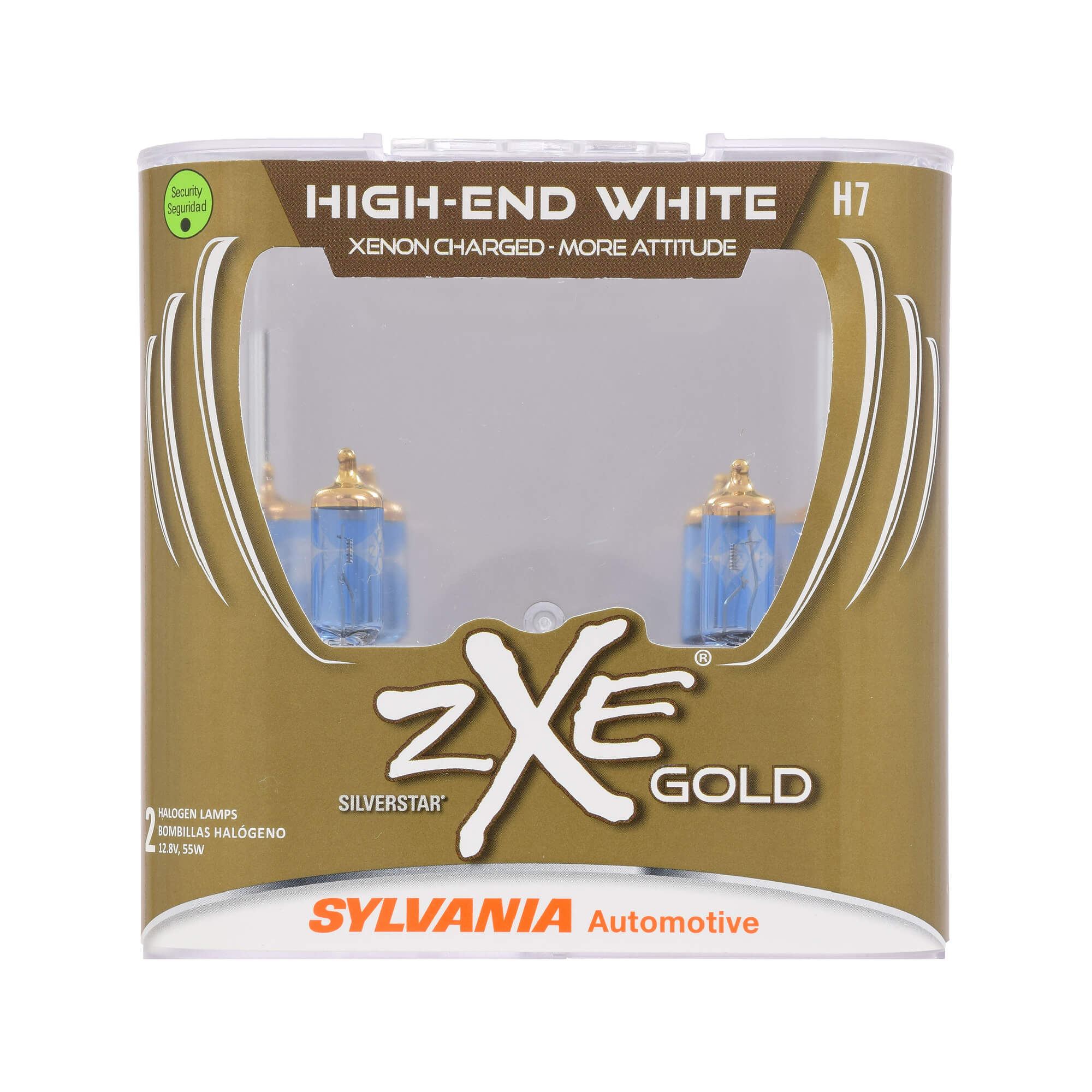SYLVANIA H7 SilverStar zXe Gold Halogen Headlight Bulb, 2 Pack