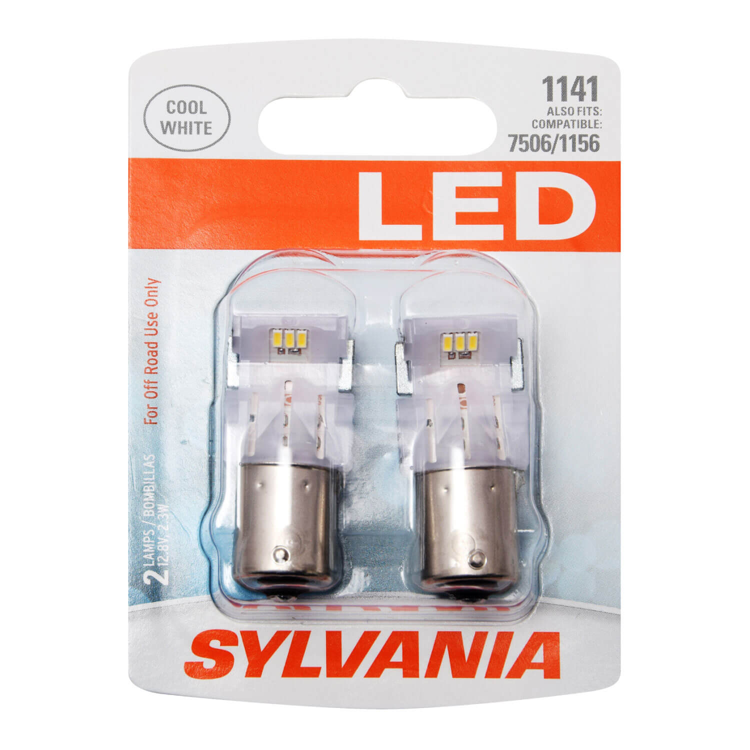 SYLVANIA 1141 WHITE SYL LED Mini Bulb 2 Pack