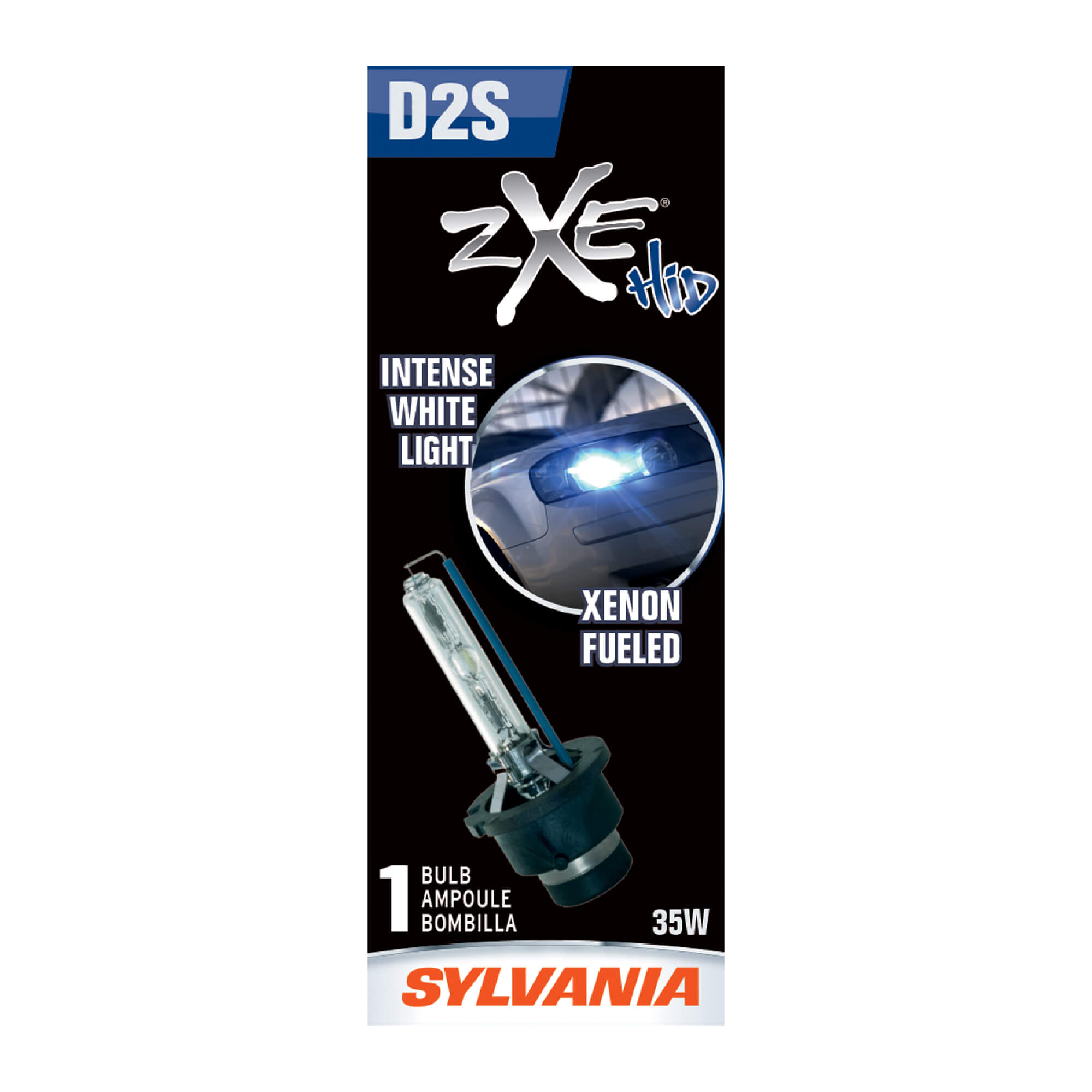 SYLVANIA D2S SilverStar zXe HID Headlight Bulb, 1 Pack