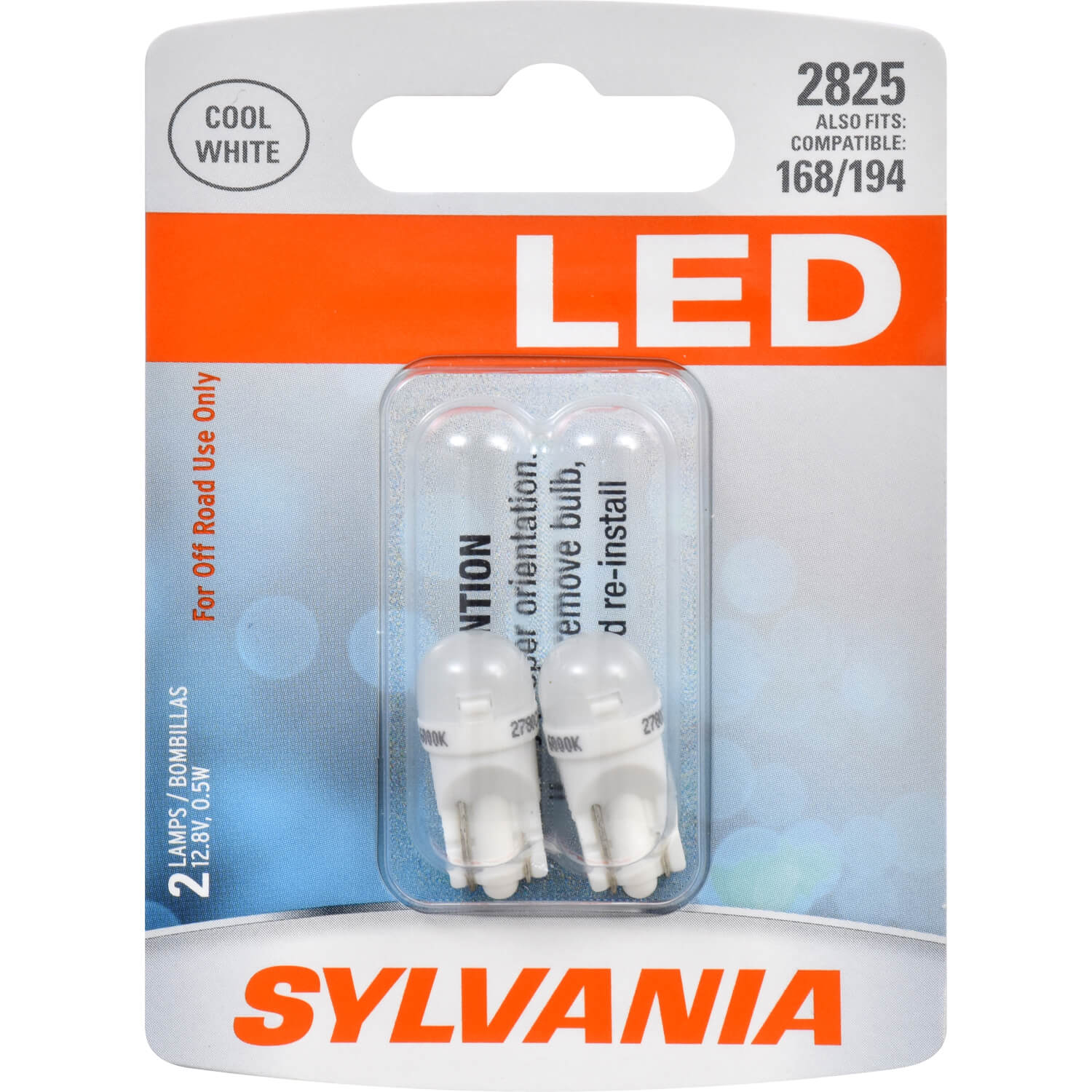 SYLVANIA 2825 WHITE SYL LED Mini Bulb 2 Pack