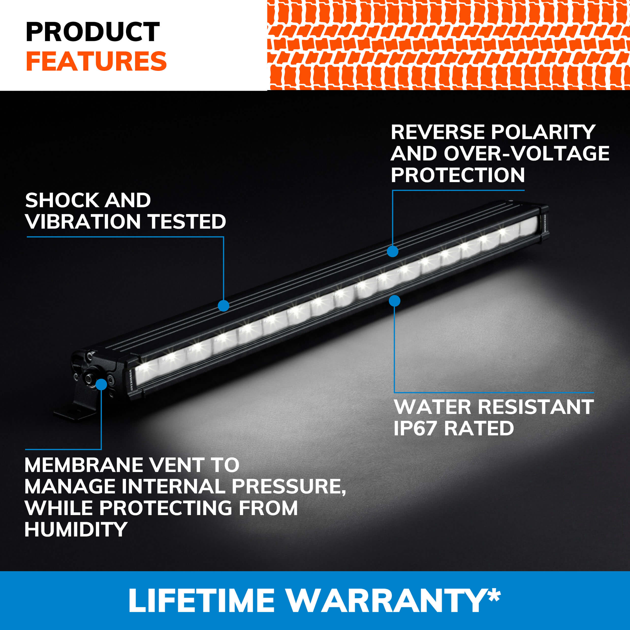 SYLVANIA Slim 20 Inch LED Light Bar Spot