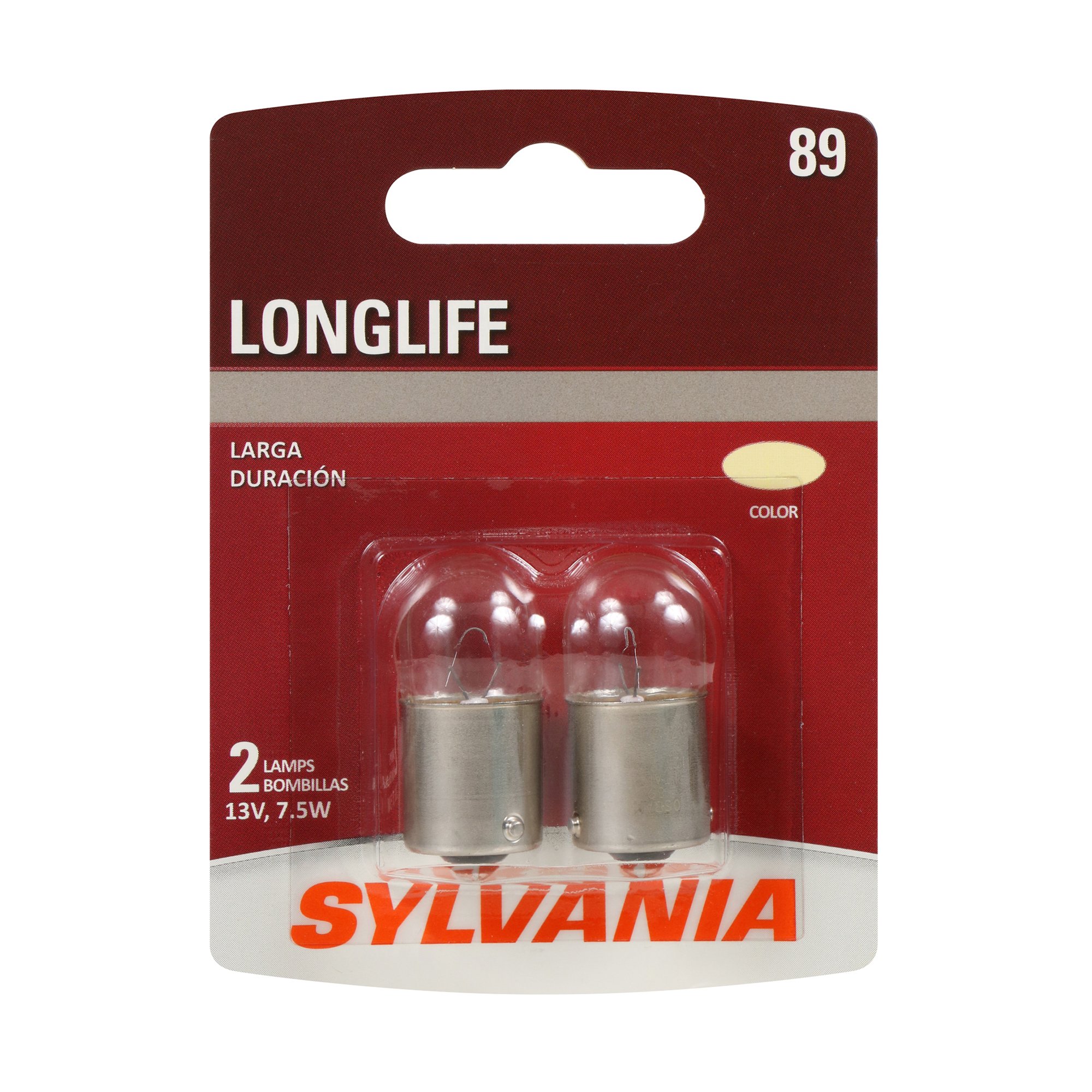 SYLVANIA 89 Long Life Mini Bulb, 2 Pack SYLVANIA 89 Long Life Mini Bulb, 2 Pack
