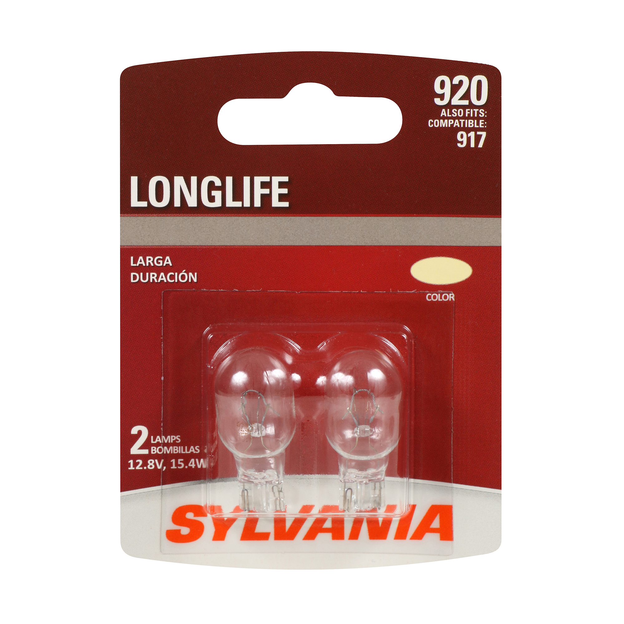 SYLVANIA 920 Long Life Mini Bulb, 2 Pack