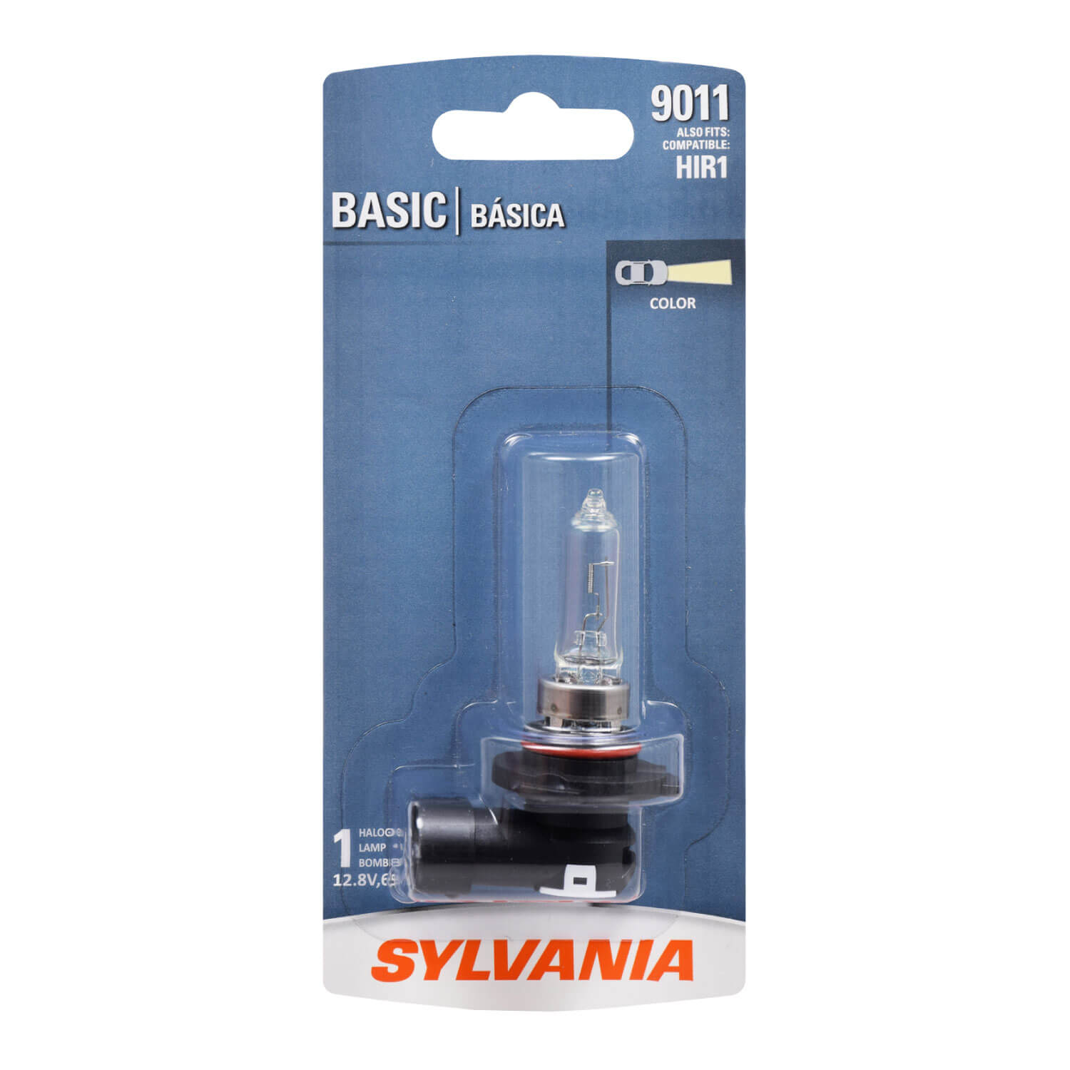 SYLVANIA 9011 Basic Halogen Headlight Bulb, 1 Pack